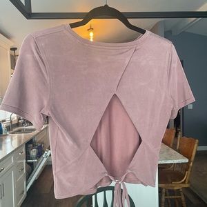 Lululemon Open Back Tee